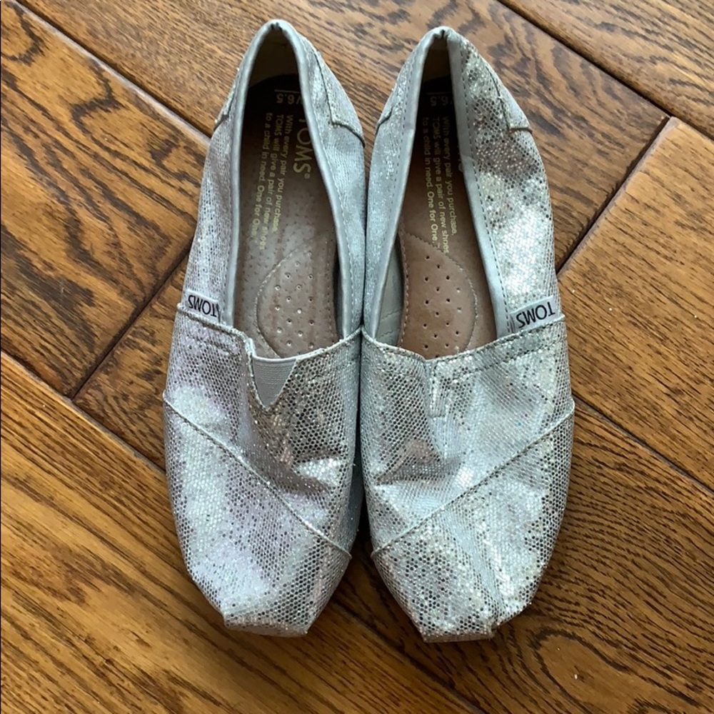 Toms glitter shoes